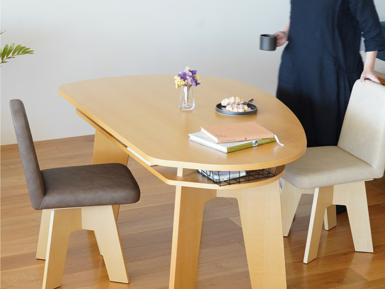 楽天市場】【組立設置無料キャンペーン】収納付き 変形ダイニング