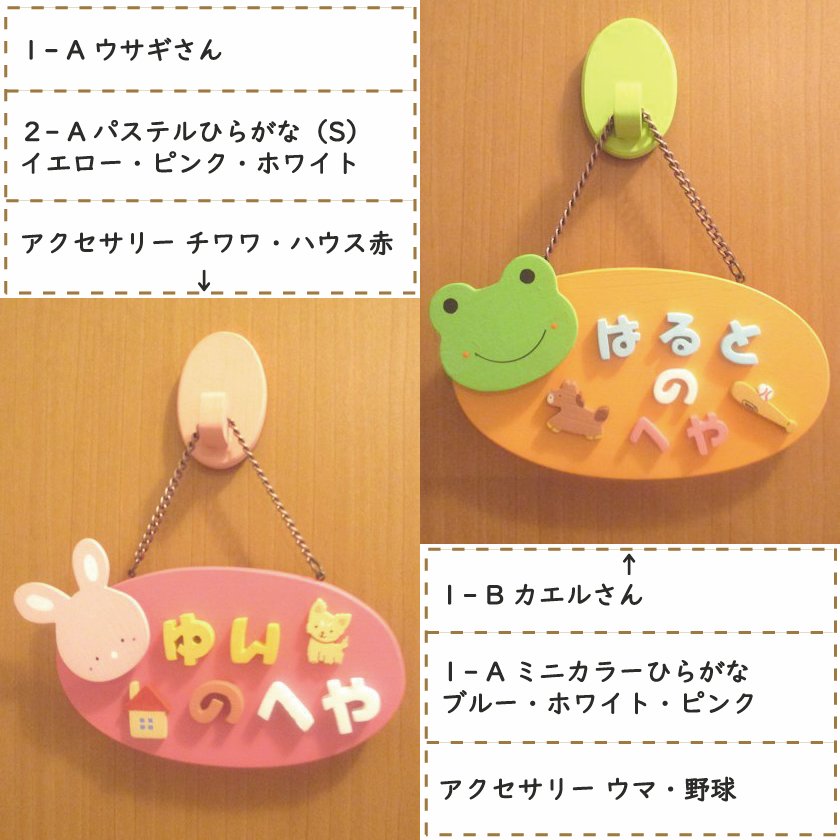 楽天市場】ネームプレート 木製 ドアプレート 表札 かわいい 手作り