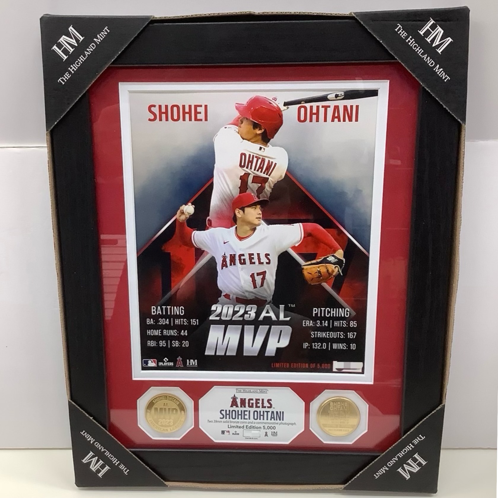 楽天市場】エンゼルス 大谷翔平選手 2023 AL MVP受賞記念 ダブルコイン
