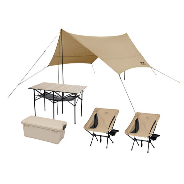 楽天市場】アイリスオーヤマ キャンプ用品5点セット2人用ロータイプ