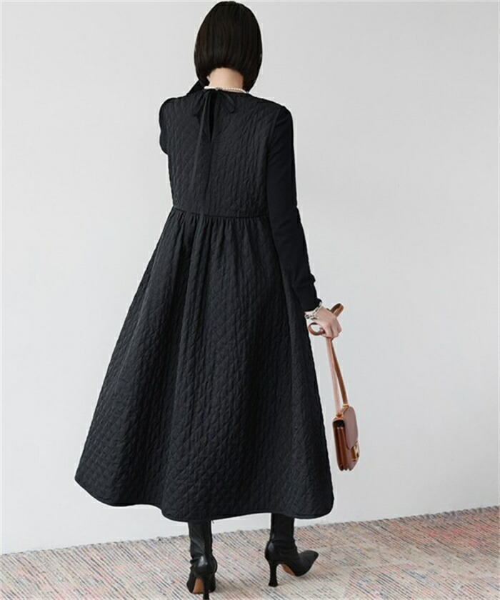 楽天市場】キルティングワンピース レディース キルティング 秋冬