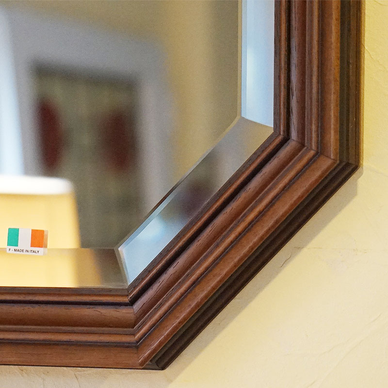 楽天市場】【スーパーセール期間限定価格】 鏡 壁掛け イタリア製 八角