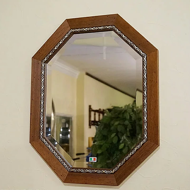 楽天市場】【スーパーセール期間限定価格】 鏡 壁掛け イタリア製 八角