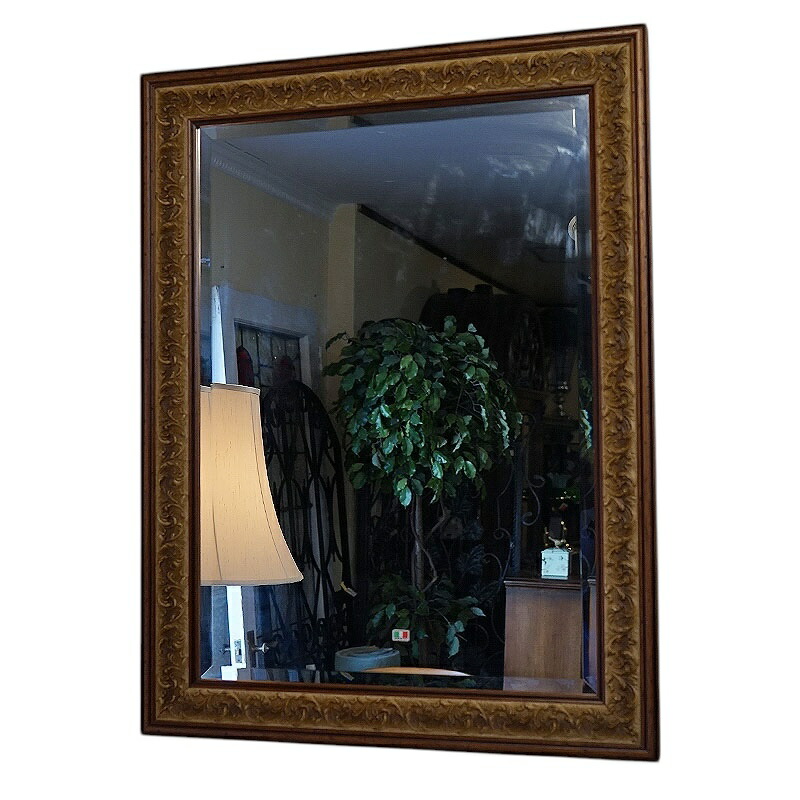 楽天市場】【訳あり品】鏡 壁掛け イタリア製 ブラウン キズあり