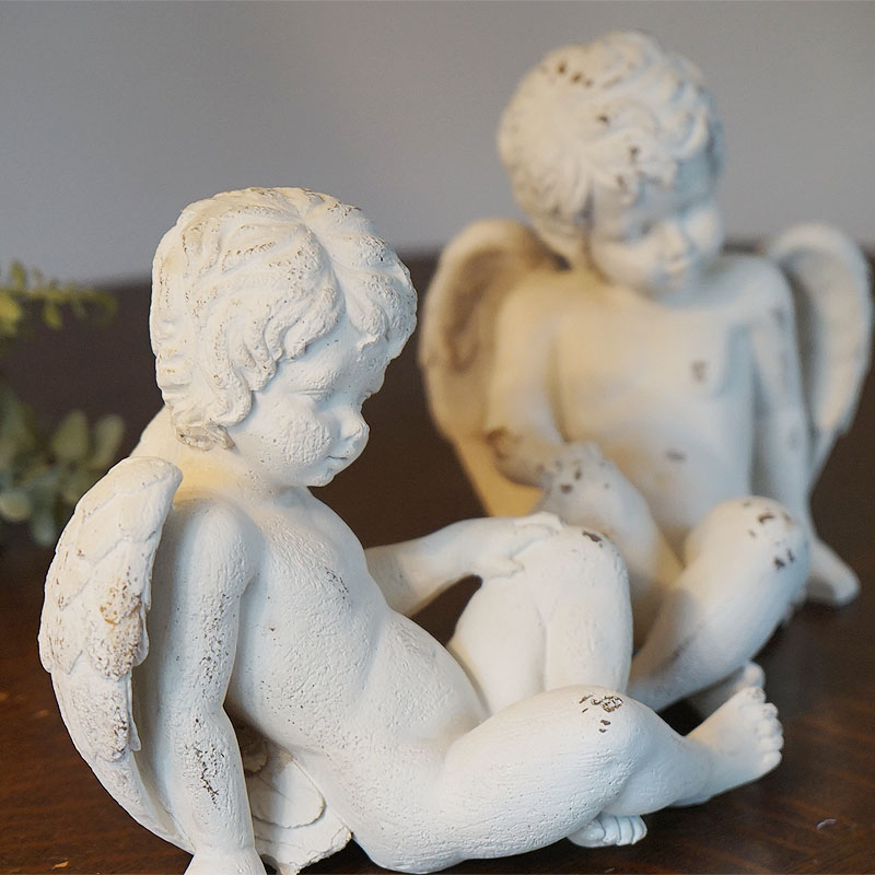 楽天市場】天使雑貨 エンジェル 天使のブックエンド 天使 置物 (2体