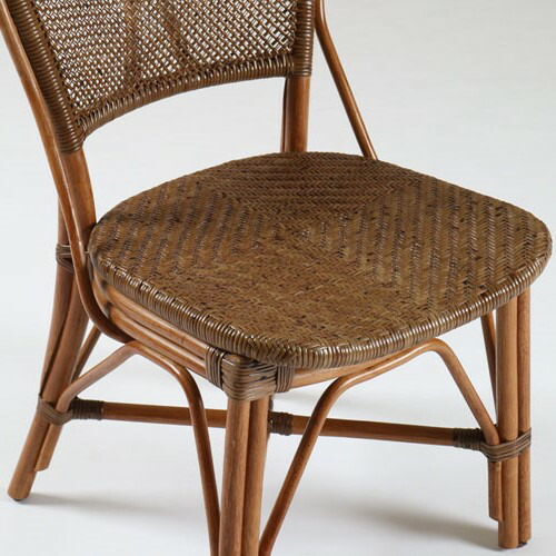 KAZAMA黒のラタンアームチェア KAZAMA黒のラタンアームチェア