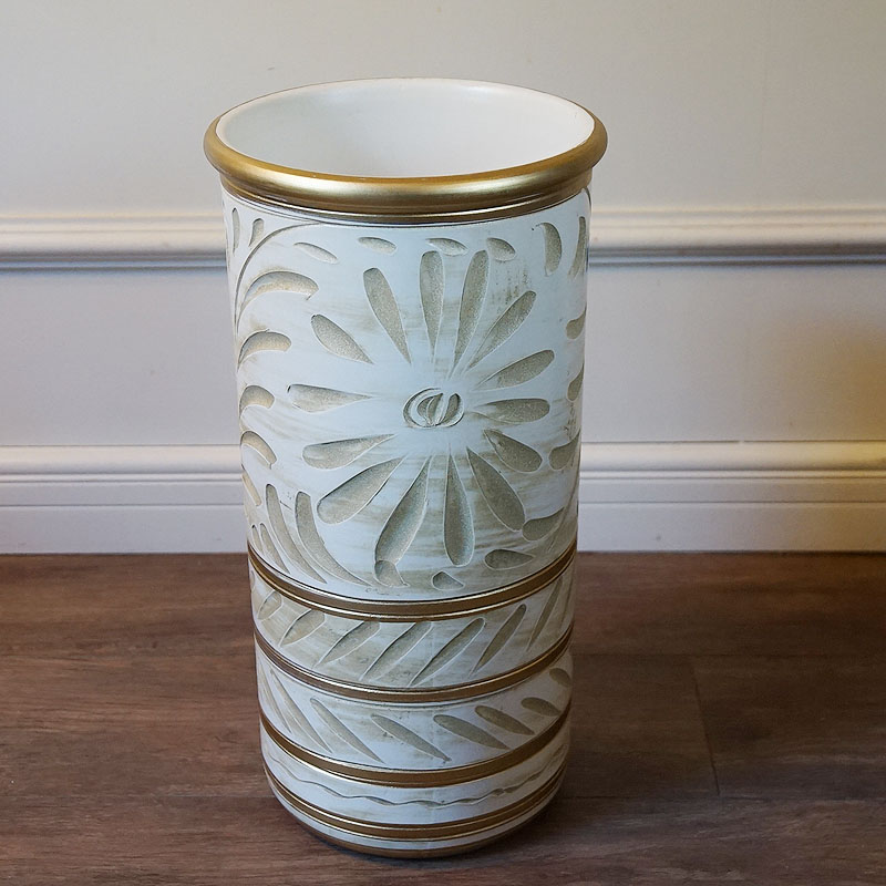 楽天市場】【スーパーセール期間限定価格】 傘立て 陶器 イタリア 白