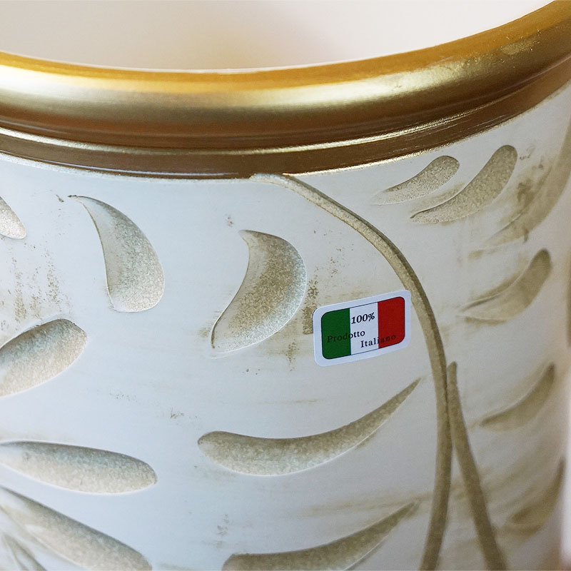 楽天市場】【スーパーセール期間限定価格】 傘立て 陶器 イタリア 白