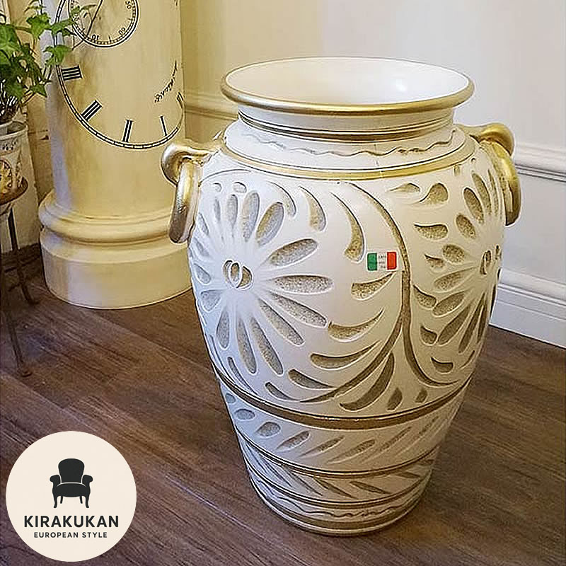 楽天市場】【スーパーセール期間限定価格】 傘立て 陶器 イタリア 白