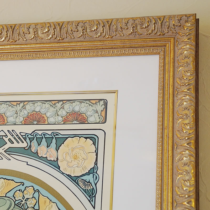 楽天市場】ヴィンテージ アルフォンス ミュシャ画 「 桜草 」 シルク