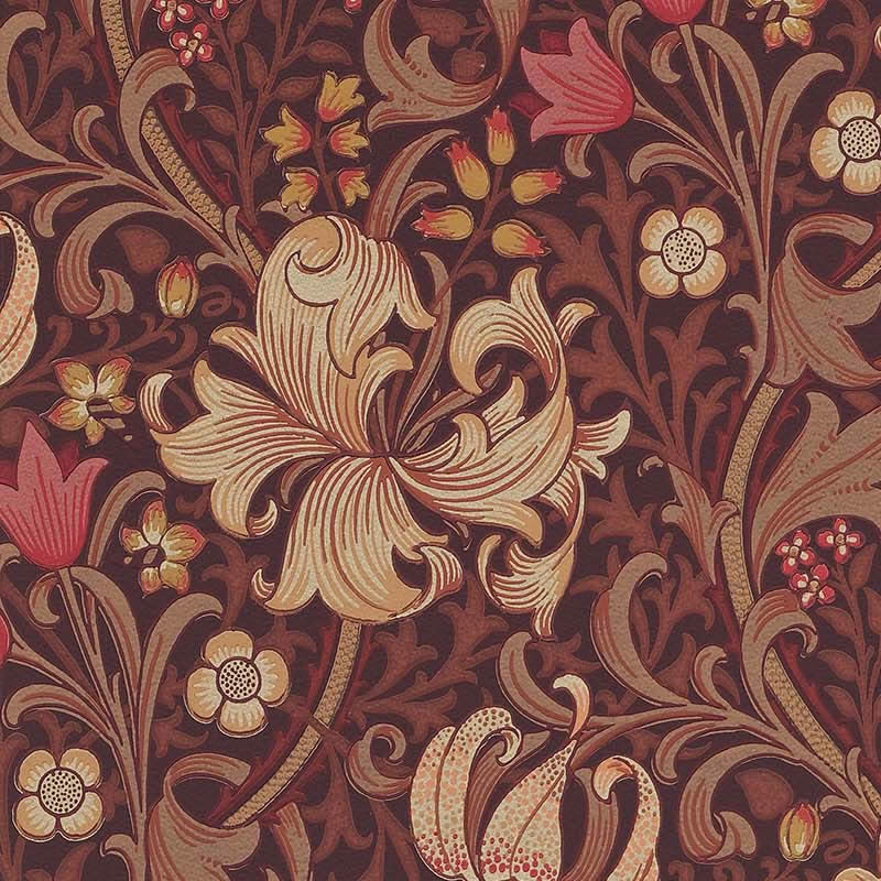 楽天市場】ウィリアムモリス 壁紙 ゴールデン リリー Golden Lily