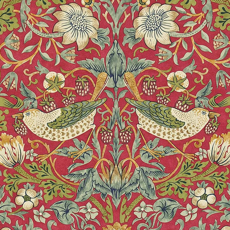 楽天市場】ウィリアムモリス 壁紙 いちご泥棒 Strawberry Thief