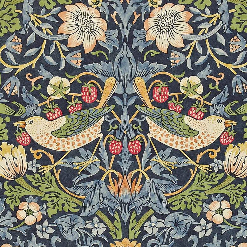 楽天市場】ウィリアムモリス 壁紙 【 いちご泥棒 Strawberry Thief