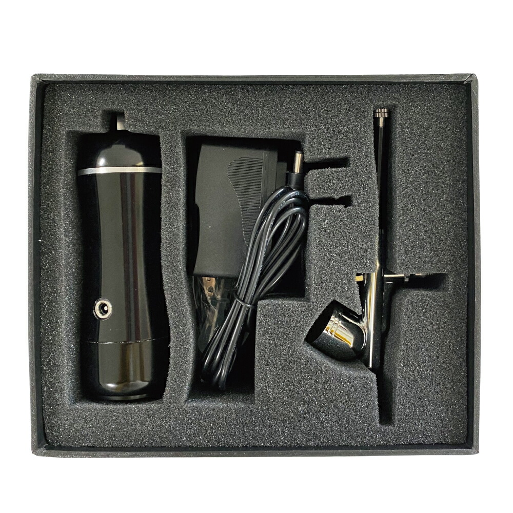 楽天市場】KiraNail 携帯エアブラシKirush ブラック (NEW) ☆ ネイル