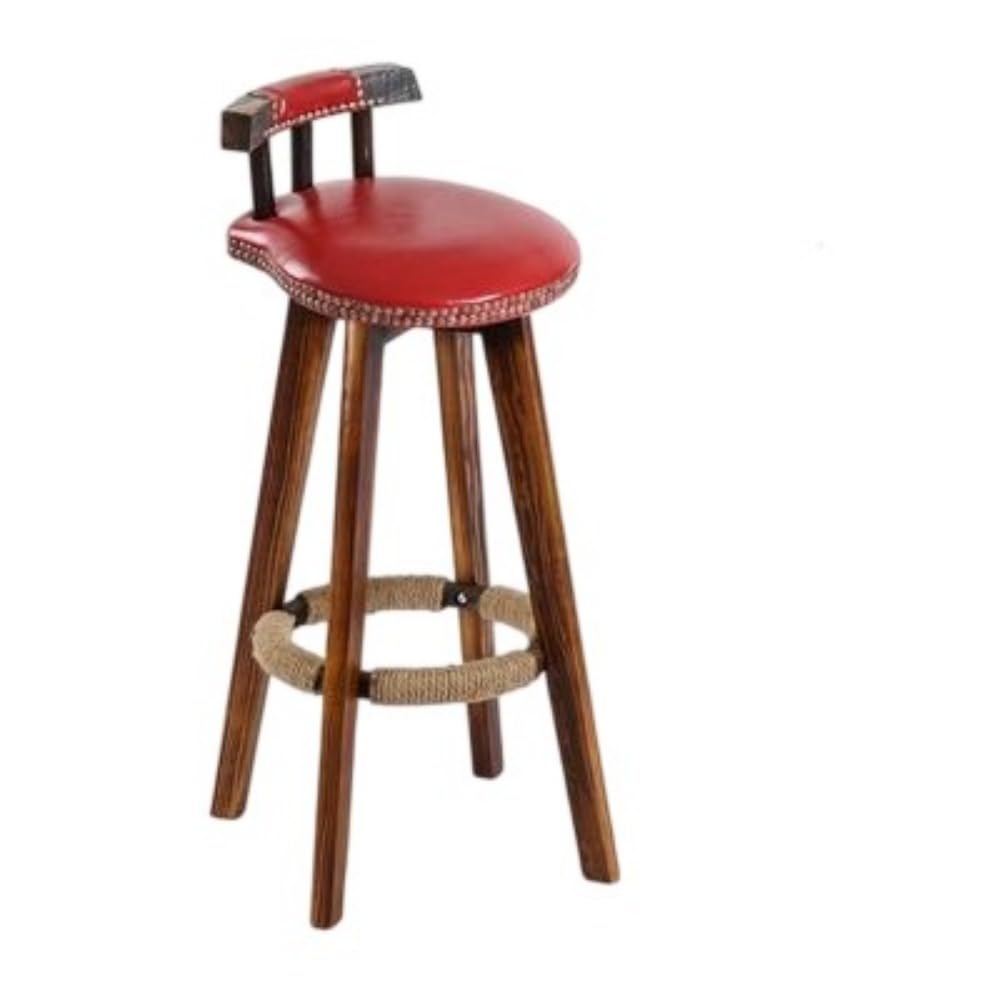 楽天市場】カウンターチェア 木製 4本足 回転式の通販