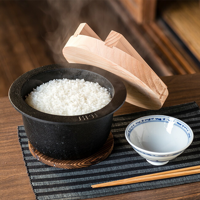 楽天市場】【特典あり】南部鉄器 1CHI TETSUGAMA 鉄釜 IH 2合用[日本製