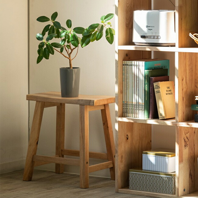 楽天市場】NATURAL SIGNATURE スツールIII[木製 スツール 四角 角型