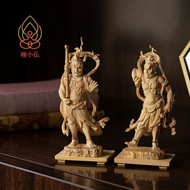 楽天市場】【特典あり】極小仏 金剛力士立像[仏像 木彫り 木製 金剛