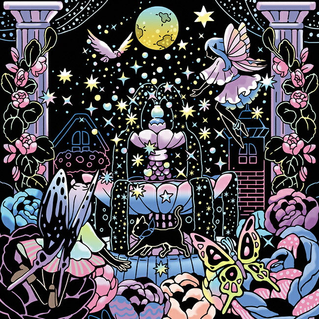 楽天市場】心がやすらぐスクラッチアート 夢いっぱいの薔薇の花園