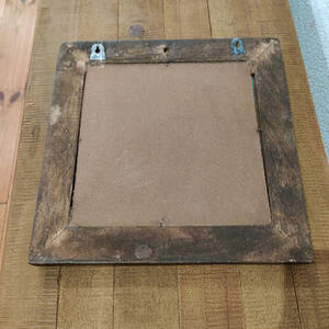 楽天市場】【送料無料】アンティークタイルミラー 正方形 ミラー 鏡