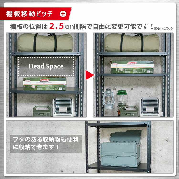 楽天市場】【個人宅も送料無料】 軽中量ラック150kg 単体 幅120×奥行45