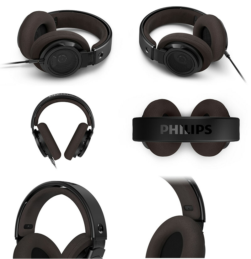 楽天市場】PHILIPS SHP9500CY 有線ヘッドホン Century ブラック