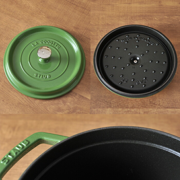 楽天市場】ストウブ ラウンドココット24cm ライムグリーン （ 40511