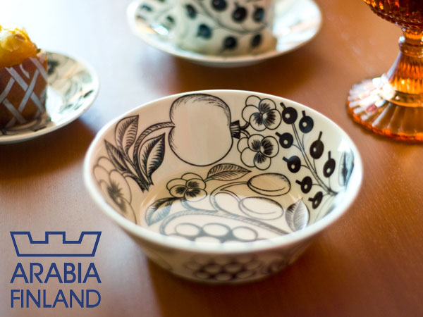 楽天市場】アラビア ブラック パラティッシ ボウル 17cm （ 006672