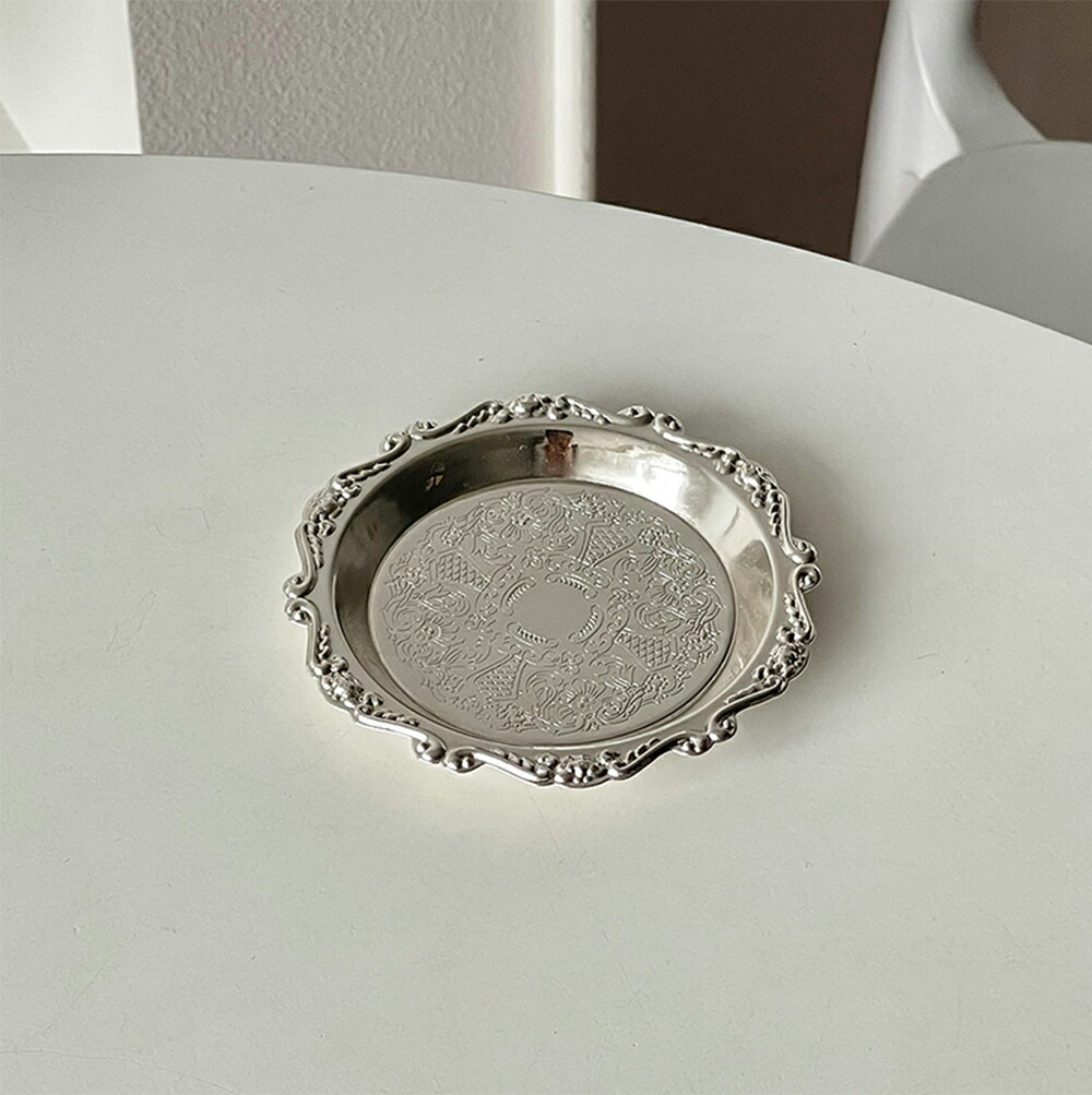 楽天市場】kiyokyou 高級北欧 シルバー トレー オシャレ コースター