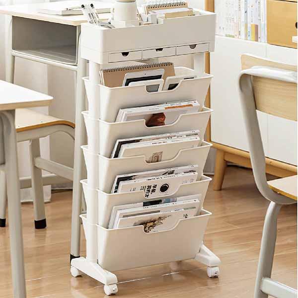 楽天市場】マガジンラック 収納ワゴン ファイルワゴン キッチンワゴン