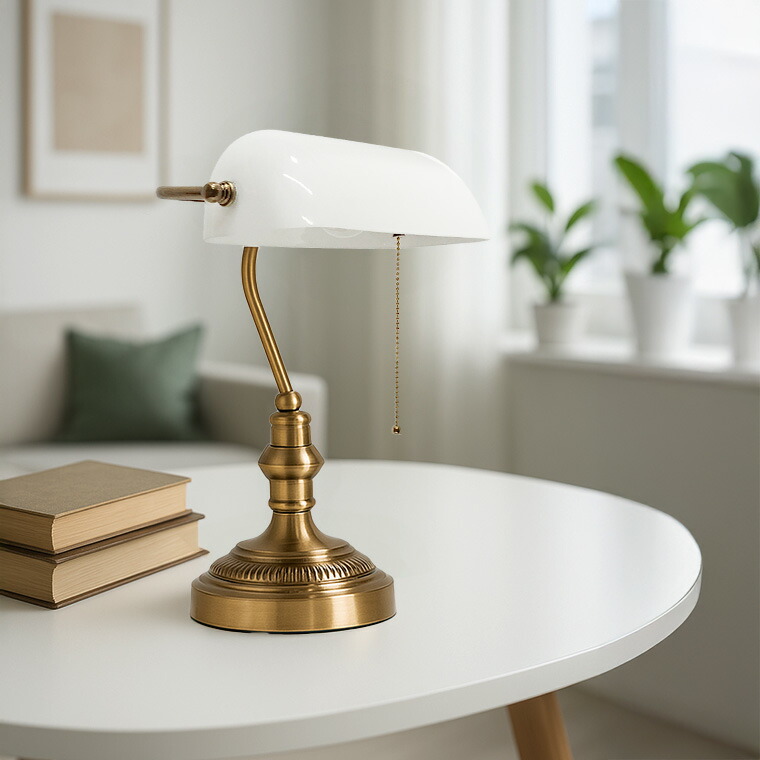 楽天市場】デスクライト アンティーク バンカーズランプ バンカーズ