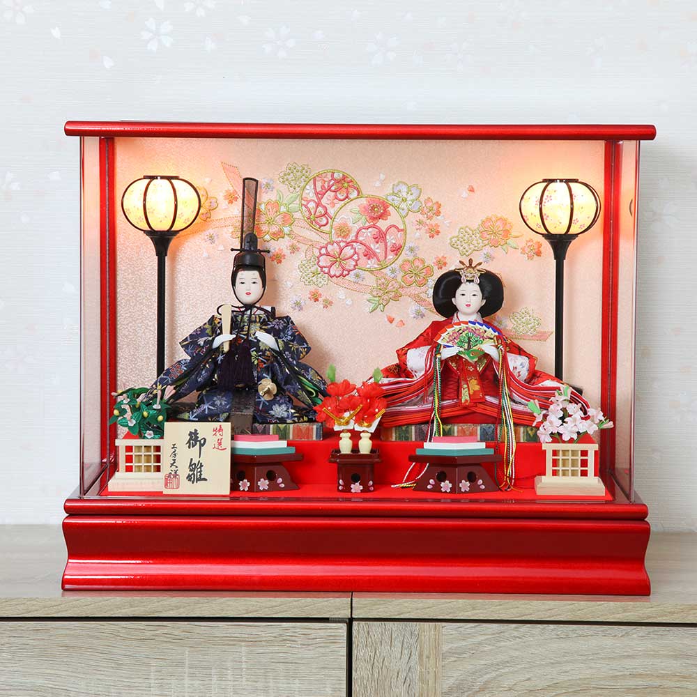 楽天市場】雛人形 コンパクト ケース飾り ひな人形 アクリル ケース飾