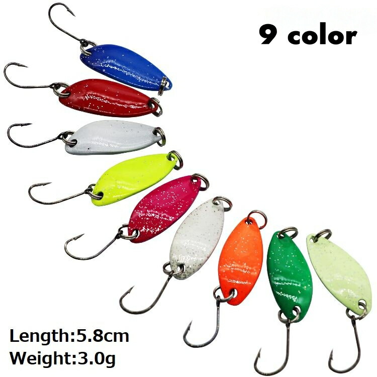 楽天市場】送料無料 ルアー スプーン ハードルアー トラウトルアー 5.8