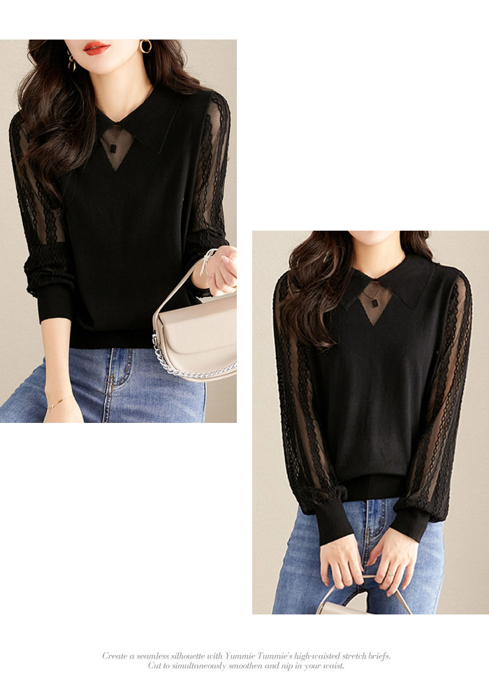 楽天市場】ニットトップス レディース 春 冬 春冬 黒 ニット トップス