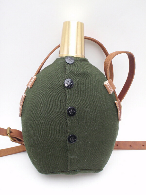 楽天市場】日本軍 将校用水筒 アルミ製 カバー 水筒紐付 複製品