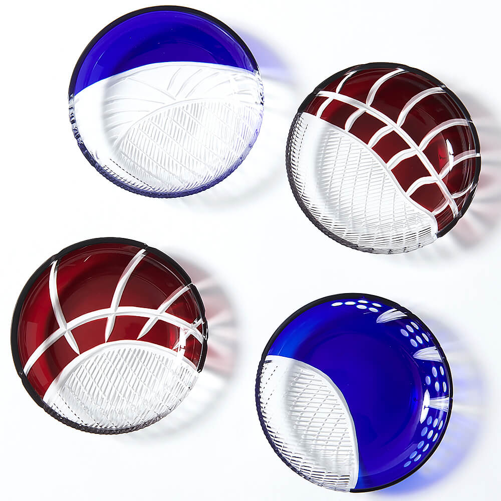 楽天市場】手づくり 伝統工芸品 江戸硝子 粋彩切子 edomae 寿司切子