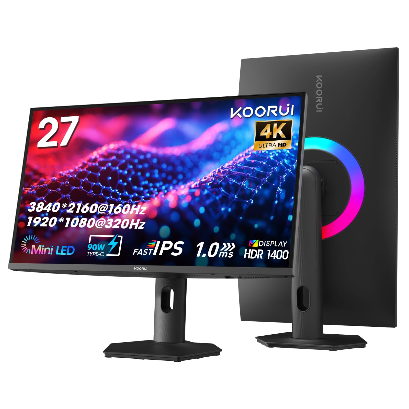 楽天市場】【10%OFFクーポン】KOORUI QD-MiniLED 27インチ ゲーミング