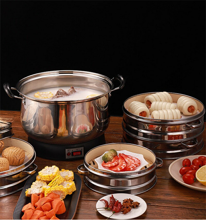 楽天市場】せいろ せいろ蒸し器 蒸し器 ステンレス+竹製 店用 大容量