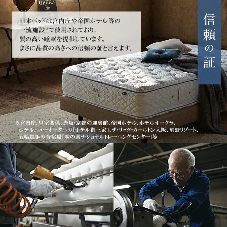 楽天市場】正規品 日本ベッド マットレス セミダブル ピロートップ