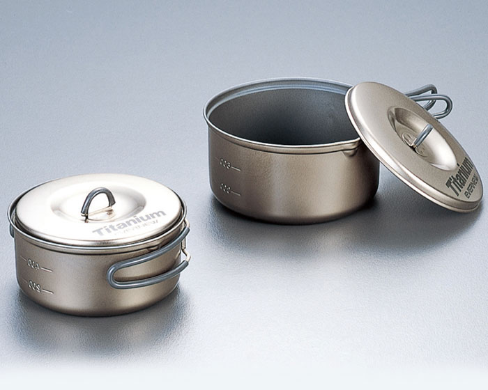 楽天市場】エバニュー ECA411 チタンクッカーセット (Sセラミック