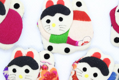 楽天市場】こま犬 ブローチ 押絵 ｜魔除け 狛犬 日本伝統 着物