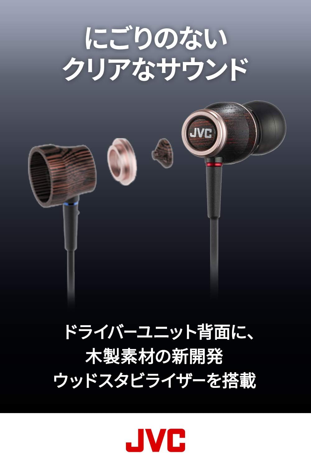 楽天市場】JVC ウッドコーン インナーイヤー ハイレゾ HA-FW03