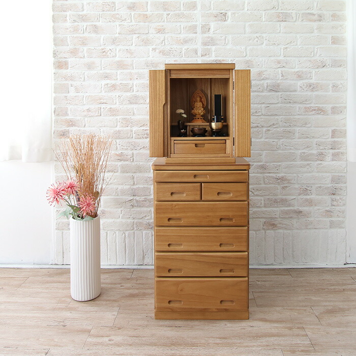 楽天市場】小型仏壇 15号 仏壇台 セット ハイチェスト 仏壇 台