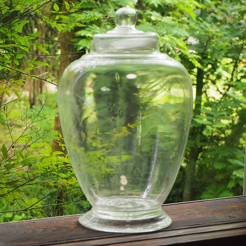 楽天市場】巨大なガラス瓶 容器 クリア 0186レトロ アンティーク 雑貨