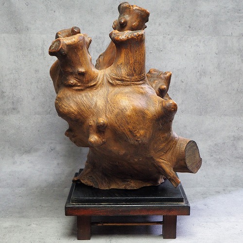 ツル3わの木彫り置物 骨董 ツル3わの木彫り置物 骨董 【公式通販】