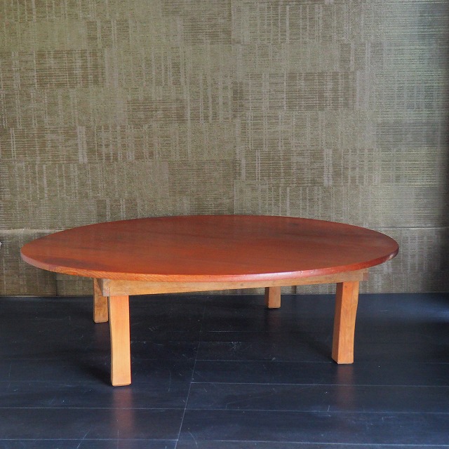 楽天市場】特大ちゃぶ台 径107cm 0001 古民家 古民具 テーブル 昭和