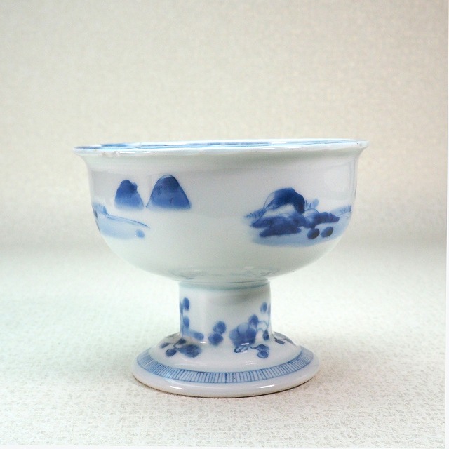 楽天市場】梅と鳥 山水文様 盃洗 0090江戸時代 伊万里 染付 手描き酒器
