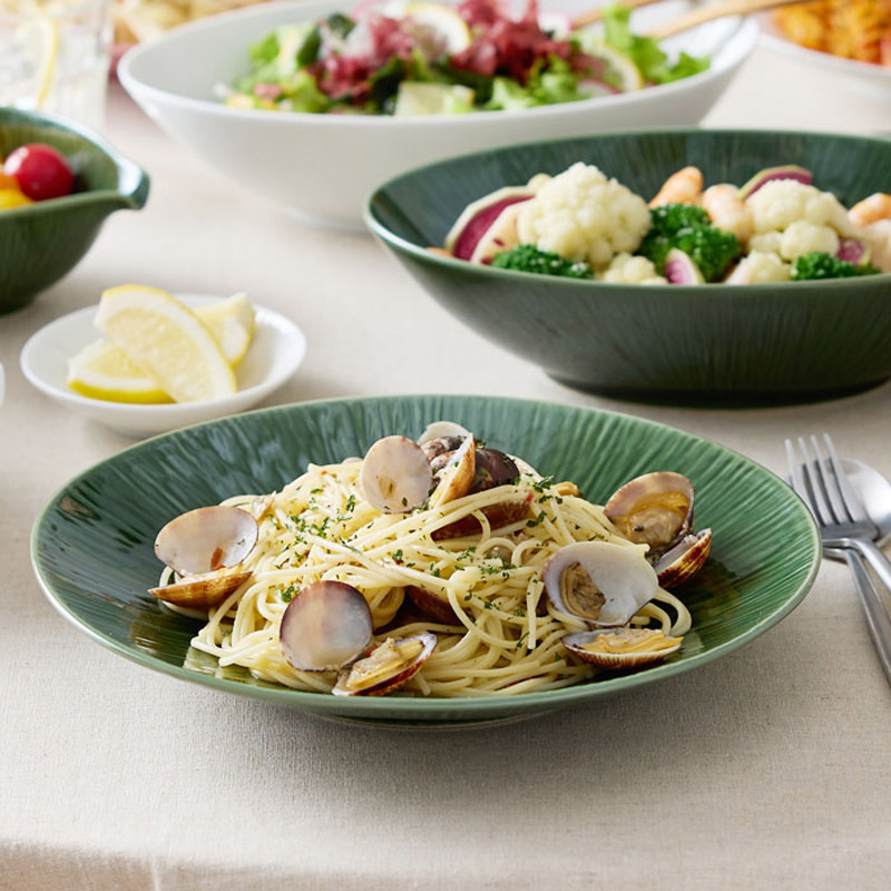 楽天市場】miyama 深山陶器 カレー皿 パスタ皿 楕円皿 25cm crease