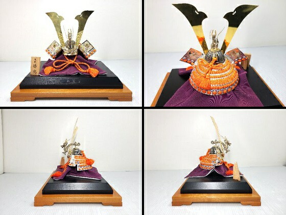 楽天市場】【中古品】 関武比古造 純銀 勝兜 置物 ガラスケース 木箱