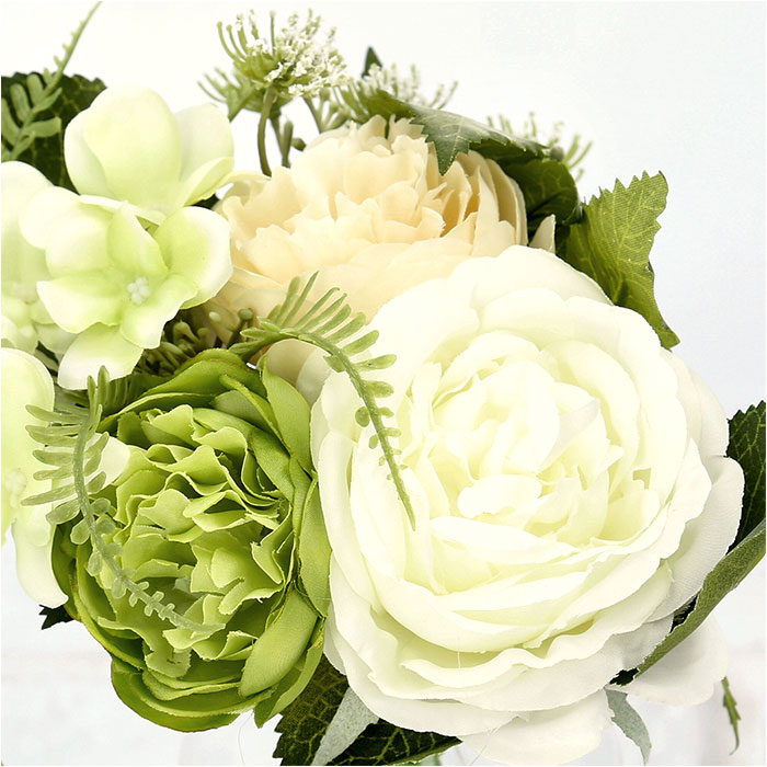 楽天市場】バラ 花束 造花 定番 アーティフィシャルグリーン アーティ
